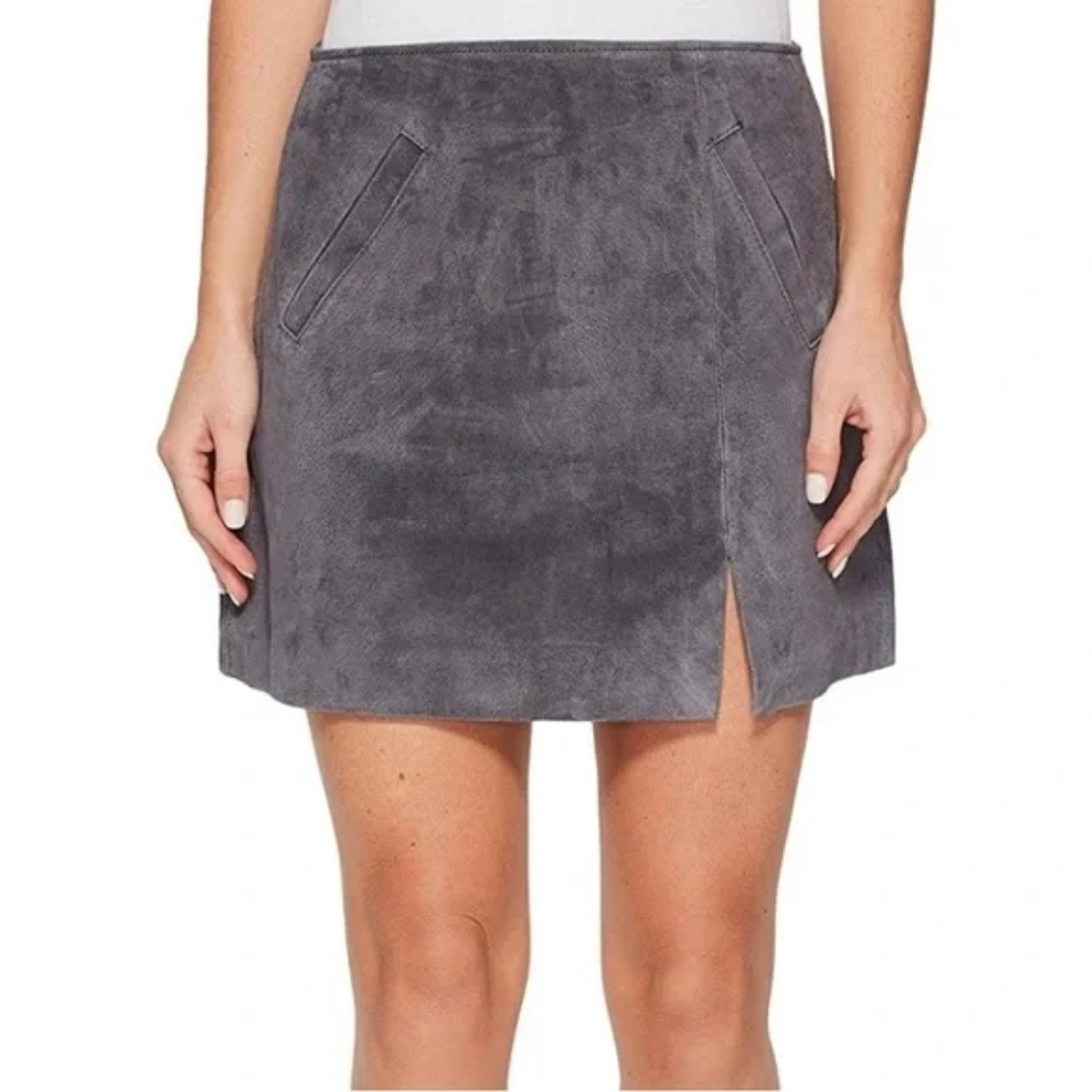 Blank NYC Suede Leather Mini Skirt NWT Size 30